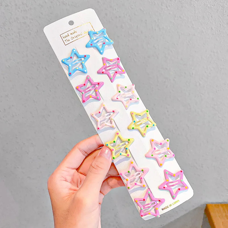 Bunte Haarclips für kleine Prinzessinnen – süß, verspielt und voller Farbe 🌈✨