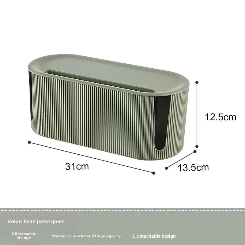 Kabel-Organizer Box – Elegante Kabelaufbewahrung für Steckdosenleisten & Ladegeräte