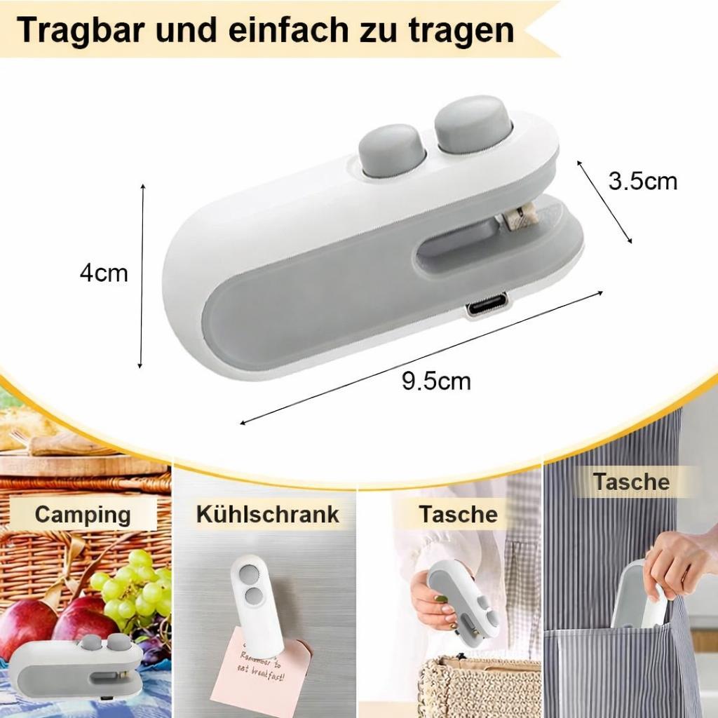 Mini 2-in-1 Versiegelungsmaschine – USB Wiederaufladbar